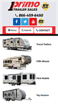 Mobile Screenshot of primotrailersales.com